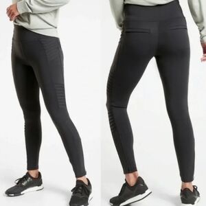 Athleta Moto Tight Active Black Leggings